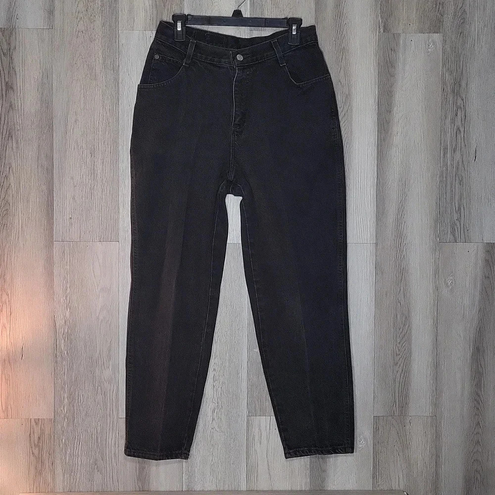 Gitano Vintage 90s Black Tapered Leg Denim 5 Pocket Jeans Womens Size 14P